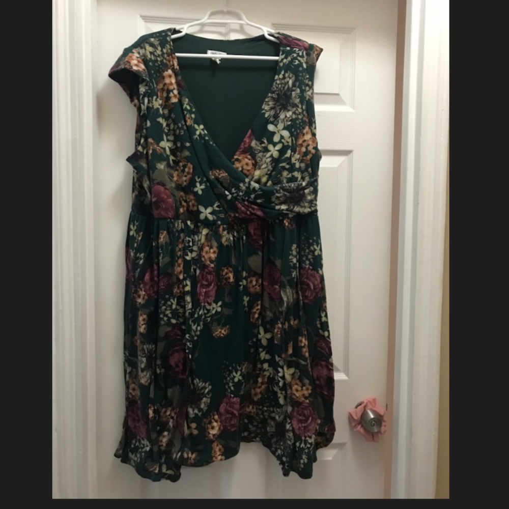 Autumnal plus size dress